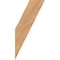 Ekena Millwork 5 1/2"W x 12"D x 24"H Traditional Smooth Knee Brace, Western Red Cedar BRC06X12X24TRA00SWR - alternate 2